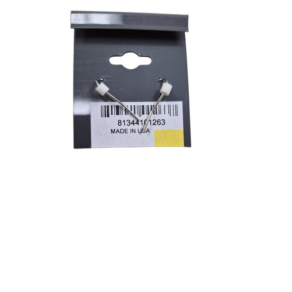 Silver JoMa Dolphin Hoop Dangle Earrings Made In USA - Picture 4 of 4